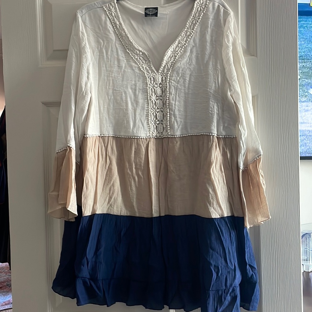 Lacey tunic blouse